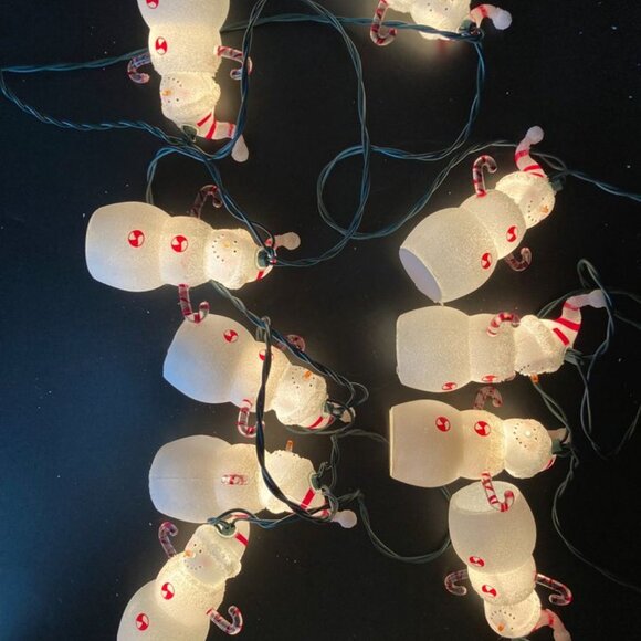 2 Kurt S. Adler 10 LT 5 PC Snowman Light Sets - Picture 4 of 5